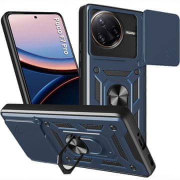 GS Oklopna futrola za Xiaomi Poco F7 Pro, CamShield Slide, plava