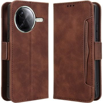 GS Preklopna futrola za Xiaomi Poco F7 Ultra, utor za karticu, smeđa