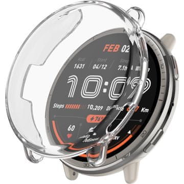 GS 2u1 futrola sa zaštitnom folijom za ekran za Amazfit Active 2, prozirna