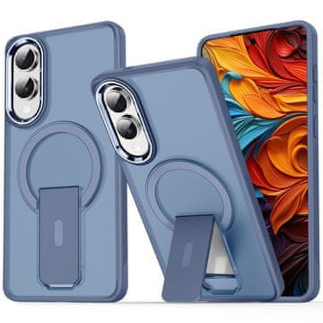 Overboard Mat futrola sa stalkom za Samsung Galaxy S25 Edge za MagSafe, plava