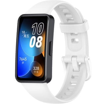 GS Silikonska traka za Huawei Band 8 / Huawei Band 9 / Huawei Band 10, bijela