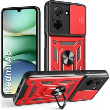 GS Oklopna futrola za Xiaomi Redmi A5, CamShield Slide, crvena