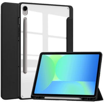 GS Futrola za Samsung Galaxy Tab S10 FE+ Plus, Smartcase Hybrid, s držačem za olovku, crna