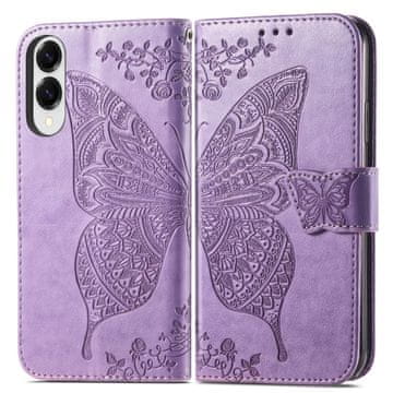 GS Preklopna futrola Butterfly za Samsung Galaxy S25 Edge, ljubičasta