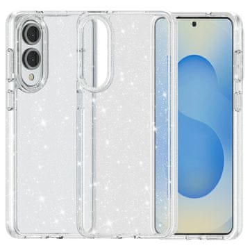 Overboard Maska za Samsung Galaxy S25 Edge, svjetlucavi prah, prozirna