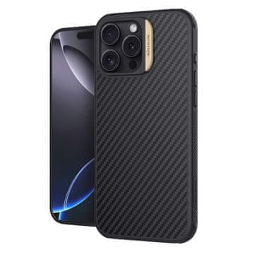 Nillkin Futrola za iPhone 16 Pro Max, Armor, karbonska vlakna, Magsafe, zlatna