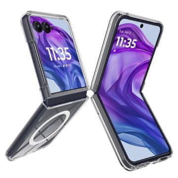GS Prozirna maskica za Motorola Razr 70 Ultra / 60 Ultra - TPU + akril, kompatibilna s MagSafeom