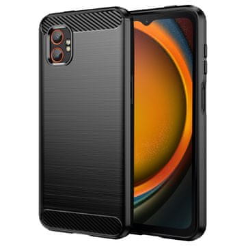 GS Zaštitna futrola za Samsung Galaxy Xcover 7 Pro - crna, tekstura karbonskih vlakana, brušena završna obrada
