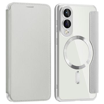 GS Kožna futrola za Samsung Galaxy S25 Edge - siva, kompatibilna s MagSafeom, RFID zaštita, titanijsko siva