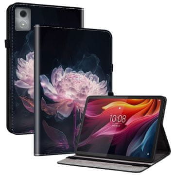 GS Futrola s printom božura za Lenovo Tab K11 Plus, utorima za kartice i funkcijom stalka