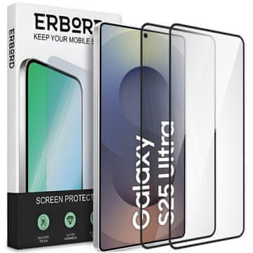 Overboard 2x kaljeno staklo za Samsung Galaxy S25 Ultra, 3D full, staklo za cijeli ekran