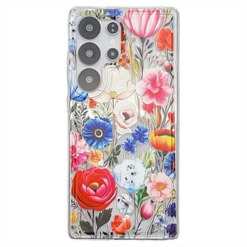 GS Maska za Samsung Galaxy S25 Ultra s cvjetnim motivom - šarena