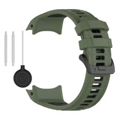 GS Silikonski remen za Garmin Instinct 3 Solar / Instinct 3 AMOLED 45 mm - sportski, zeleno-crni