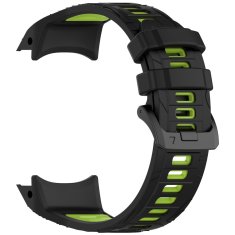 GS Silikonski remen za Garmin Instinct 3 Solar / Instinct 3 AMOLED 45 mm - sportski, crno-zeleni