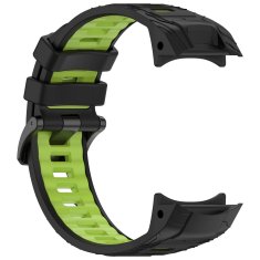 GS Silikonski remen za Garmin Instinct 3 Solar / Instinct 3 AMOLED 45 mm - sportski, crno-zeleni