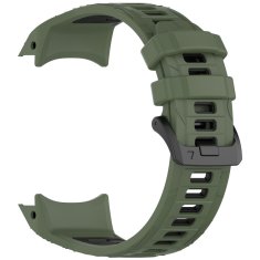 GS Silikonski remen za Garmin Instinct 3 Solar / Instinct 3 AMOLED 45 mm - sportski, zeleno-crni