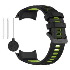 GS Silikonski remen za Garmin Instinct 3 Solar / Instinct 3 AMOLED 45 mm - sportski, crno-zeleni