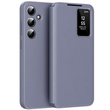 GS Smart View maskica s džepom za kartice za Samsung Galaxy A56 5G, ljubičasta