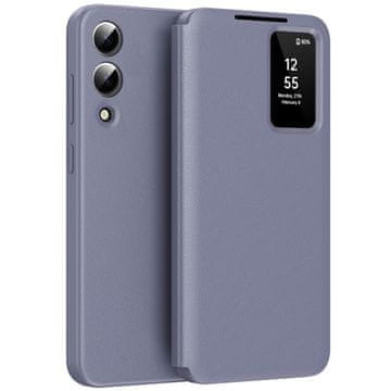 GS Smart View maskica s džepom za kartice za Samsung Galaxy S25 Edge, ljubičasta