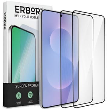 Overboard 2x kaljeno staklo za Samsung Galaxy S25 Edge, 3D full, staklo za cijeli ekran