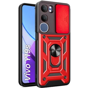 GS Oklopna futrola za Vivo Y19s, CamShield Slide, crvena