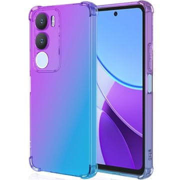 GS Gradientna maskica otporna na padove za Vivo Y19s, ljubičasta/plava