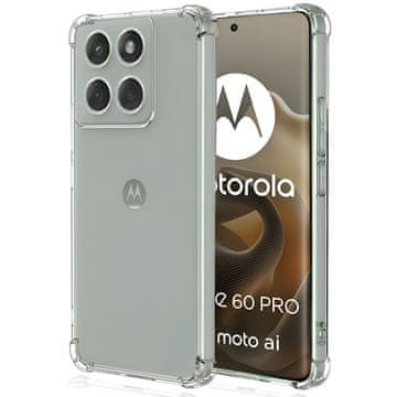 Overboard Oklopna futrola za Motorola Edge 60 Pro, otporna na padove - prozirna