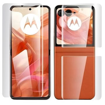 Overboard Hidrogel folija za Motorola Razr 70 Ultra / 60 Ultra za stražnji, prednji i unutarnji ekran - prozirna