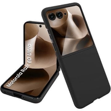 GS Futrola za Motorola Razr 70 Ultra / 60 Ultra, PC futrola, sa staklom, crna