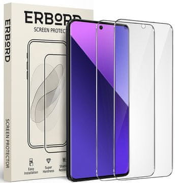 Overboard 2x Kaljeno staklo za Xiaomi Redmi Note 13 4G / 13 5G / 13 Pro 4G / 13 Pro 5G / Poco M6 Pro 4G, 9H tvrdo staklo, brzo