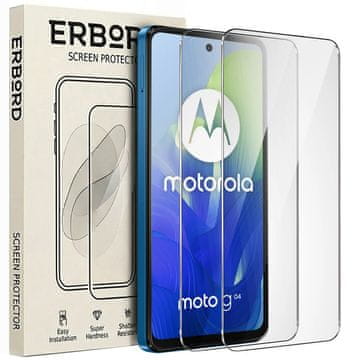 Overboard 2x Kaljeno staklo za Motorola Moto G04 / G24 / G24 Power, 9H tvrdo staklo, staklo