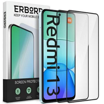 Overboard 2x kaljeno staklo za Xiaomi Redmi 13, 3D full, staklo za cijeli ekran