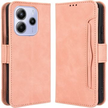 GS Preklopna futrola za Xiaomi Redmi Note 14 4G, utor za karticu, ružičasta