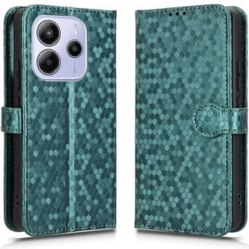 GS Preklopna futrola za Xiaomi Redmi Note 14 4G, novčanik romb, zelena