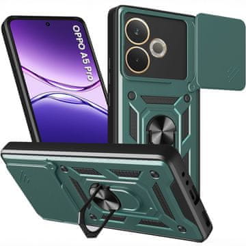 GS Oklopna futrola za Oppo A5 Pro 5G, CamShield Slide, zelena