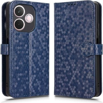 GS Oppo A5 Pro 5G preklopna futrola, novčanik u obliku romboidnog uzorka, plava