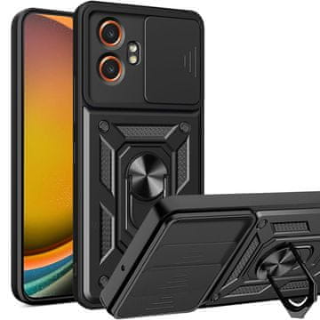 GS Futrola sa stalkom i zatvaračem kamere za Samsung Galaxy Xcover 7 Pro - crna, oklopljena, sa zaštitom za kameru