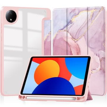 GS Elegantna futrola za Xiaomi Redmi Pad SE 8.7" - Smartcase Hybrid Marble Pink
