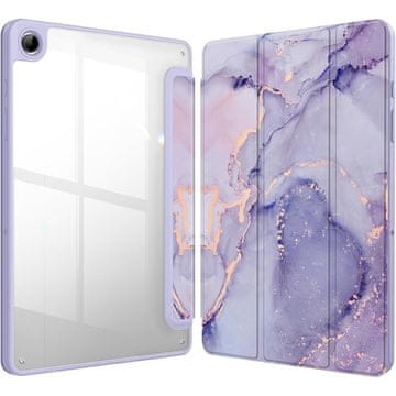 GS Elegantna maskica za Samsung Galaxy Tab A9+ - Smartcase Hybrid Marble ljubičasta