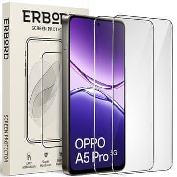 Overboard 2x Kaljeno staklo za Oppo A5 Pro 5G, 9H tvrdo staklo, staklo