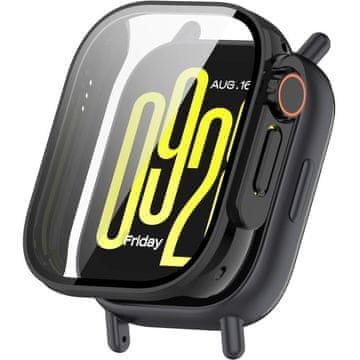 GS Futrola s kaljenim staklom za Xiaomi Redmi Watch 5 Lite - potpuna zaštita 2 u 1 - crna