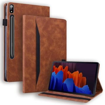 GS Poslovna futrola od eko kože za Samsung Galaxy Tab S9 / S8 / S7 - smeđa