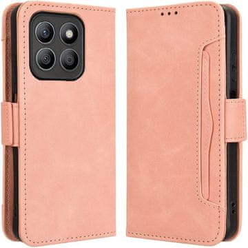 GS Preklopna futrola za Motorola Moto G86 5G, utor za karticu, ružičasta