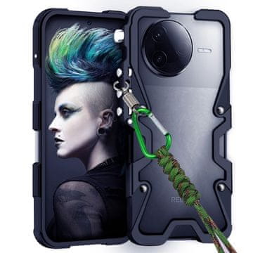 Overboard Izdržljiva oklopna futrola za Xiaomi Poco F7 Pro - crna
