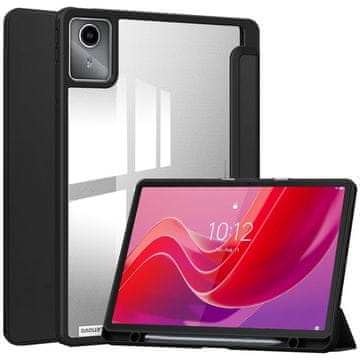 GS Lenovo Tab M11 prozirna akrilna stražnja maskica s držačem za olovku - crna