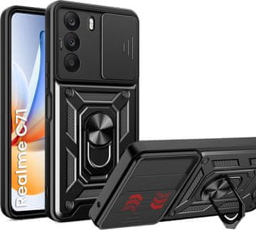 GS Oklopna futrola za Realme C71, CamShield Slide, crna