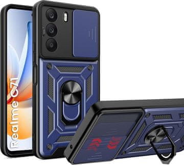 GS Oklopna futrola za Realme C71, CamShield Slide, plava