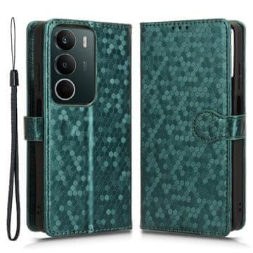 GS Realme C71 novčanik s romboidnim preklopnim uzorkom, zelene boje