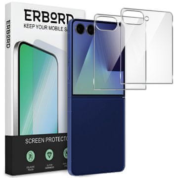 Overboard 2x Kaljeno staklo za Samsung Galaxy Z Flip7 5G, 9H tvrdo staklo, brzo