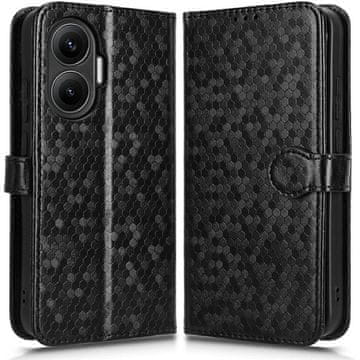 GS Xiaomi Poco F7 novčanik s romboidnim preklopnim poklopcem - crna